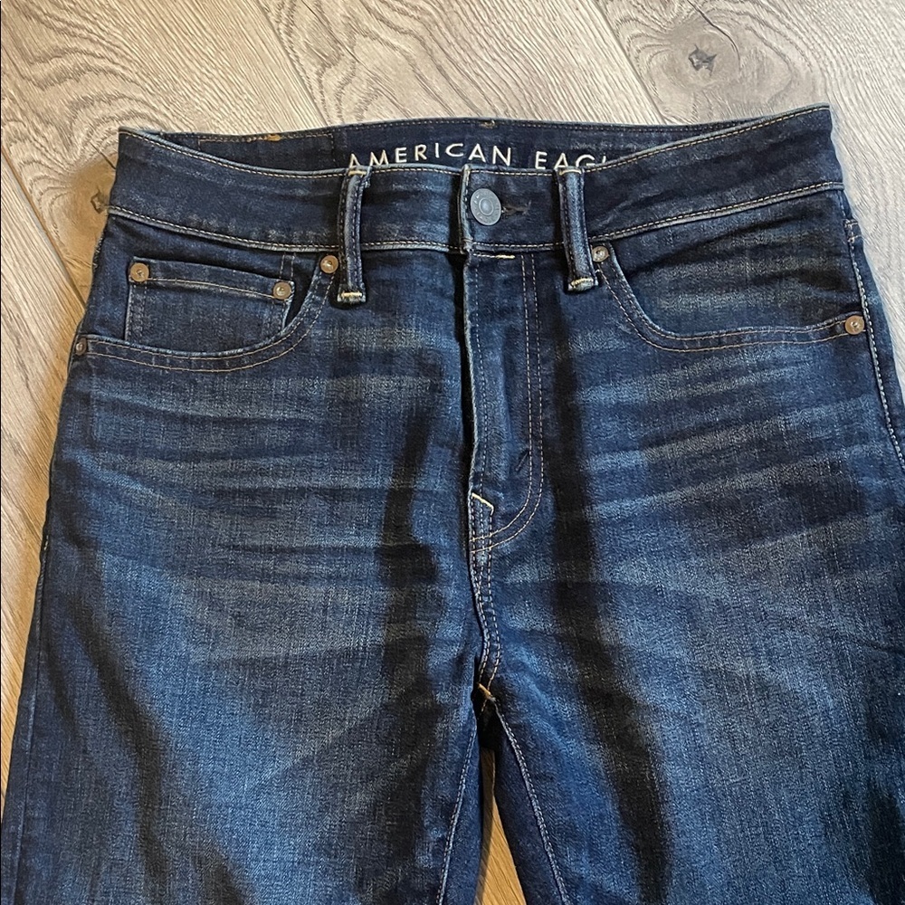 American Eagle Outfitters Men's Indigo Slim Jeans - Picture 4 of 9